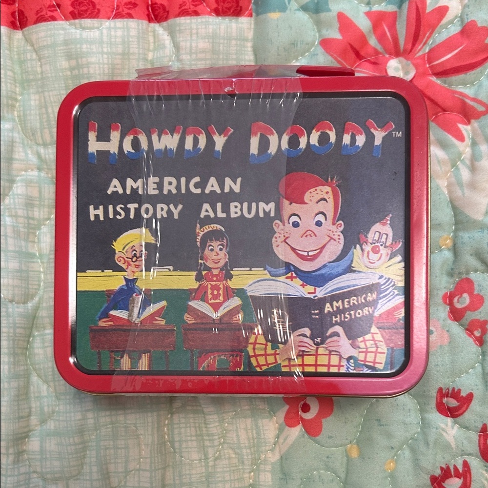 Howdy Doody American History Album Mini Tin Lunchbox sealed